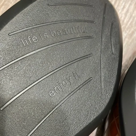 SAS Simplify brown leather embossed croc pattern slip on loafer size 8 - Picture 6 of 8